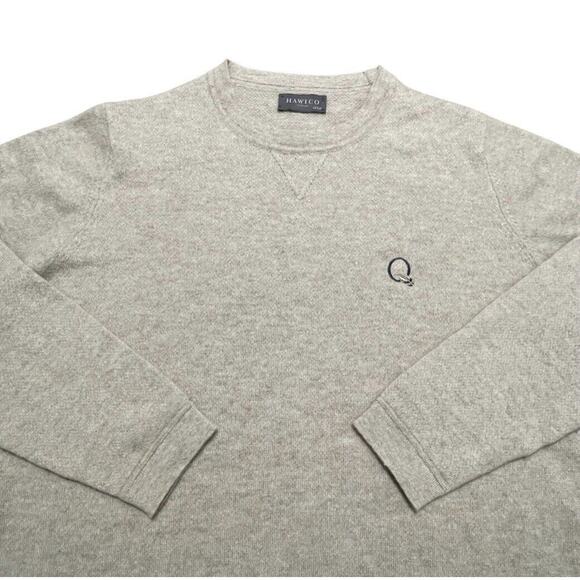 NWOT Hawico Sweater Men Medium Beige Quail Hollow Golf Pure Cashmere Scotland UK - Picture 1 of 10